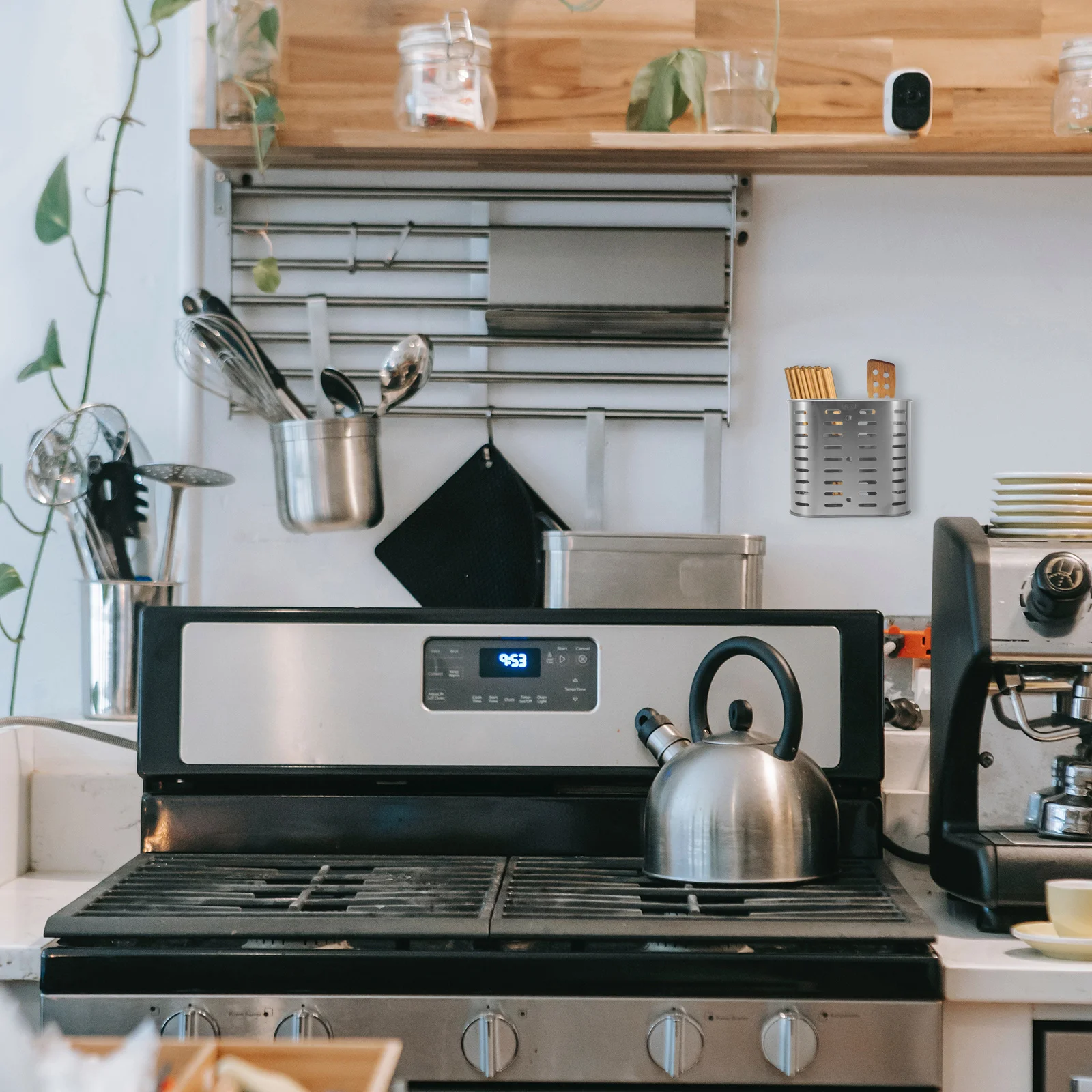 

1Pcs Stainless Steel Tableware Bucket Chopstick Drain Container Kitchen Cutlery Storage Fork Spoon Organizer Home Use