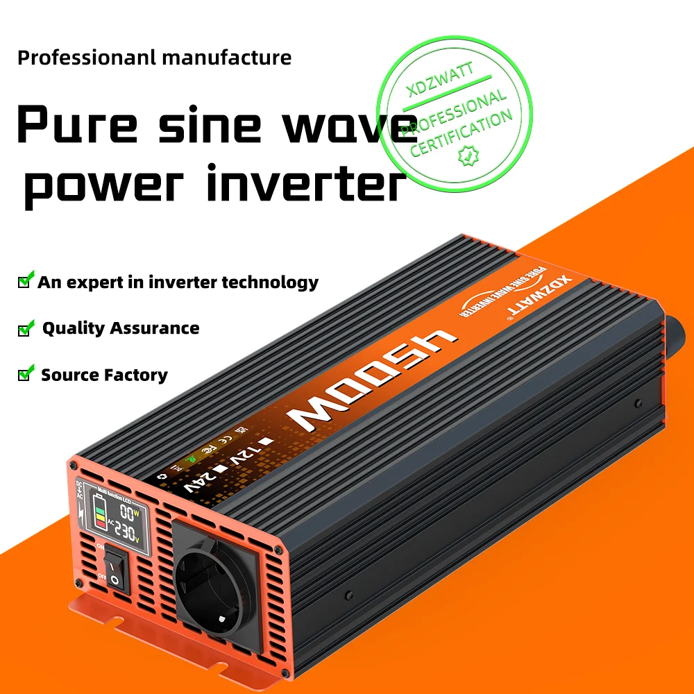 Reiner Sinus-Wechselrichter DC 12 V zu AC 220 V 50 Hz EU-Buchse 4500 W