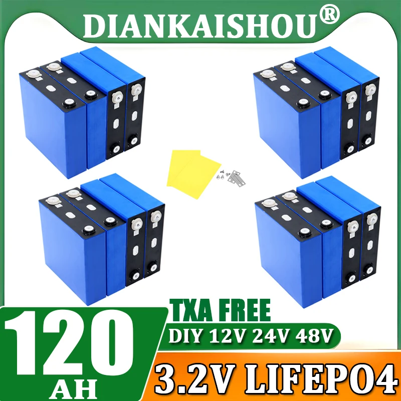 

Lifepo4 Battery Grade A 120AH 340AH 320AH 280AH 200AH 32AH 3.2V Rechargeable Batteries DIY 12V 24V 48V RV EV Boat Golf Cart Cell