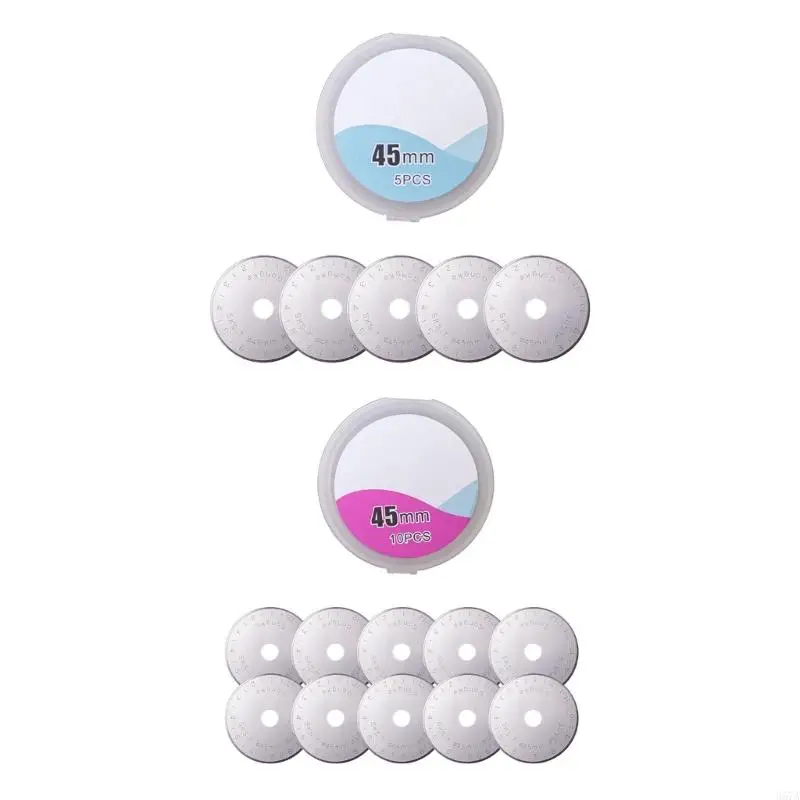 367A 5/10 Stcs Rotary Cutter Slices 45 mm Drehschneider Ersatzscheiben für Quiltpapier -Stoff -Scrapbooking -Nähen