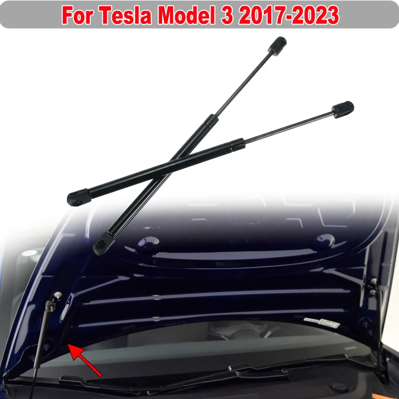 For Tesla Model 3 2017 2018 2019 2020 2021 2022 2023 Front Support Lift Hood Shock Gas Struts Spring Bars Car Accessories