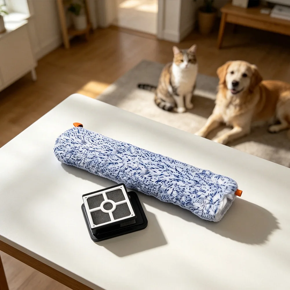 Main Brush And Filter Set Compatible For ILIFE For W90 Wireless Vacuums Accessory, Household Cleaning Tool Parts