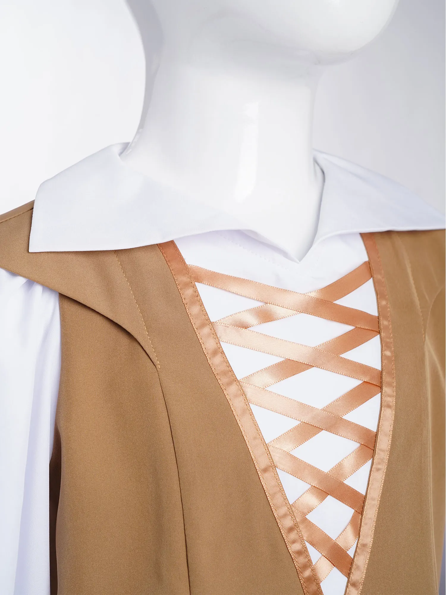 أطفال بنين قميص عصر النهضة الفيكتوري زي الباليه الرقص الأعلى الرجعية طويلة الأكمام الجبهة تقاطعات كتلة اللون المرقعة قميص