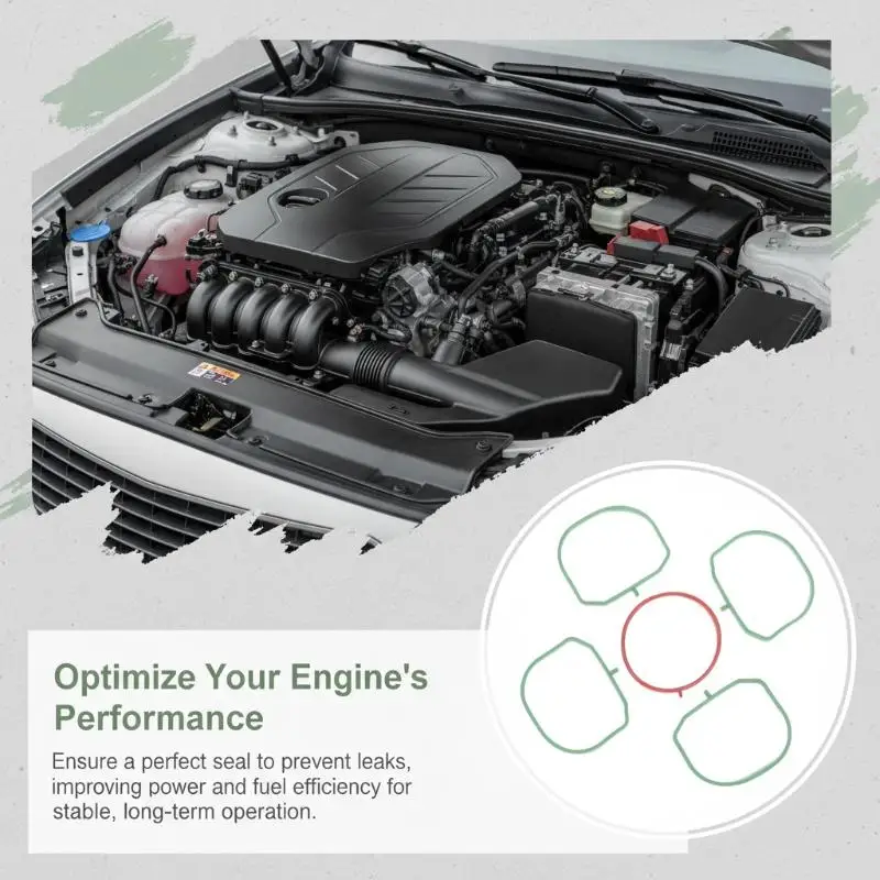 

Комплект из 5 прокладок для коллектора Ford Mondeo 20 1S7G 9413 AA, улучшенный герметик для повышения производительности двигателя