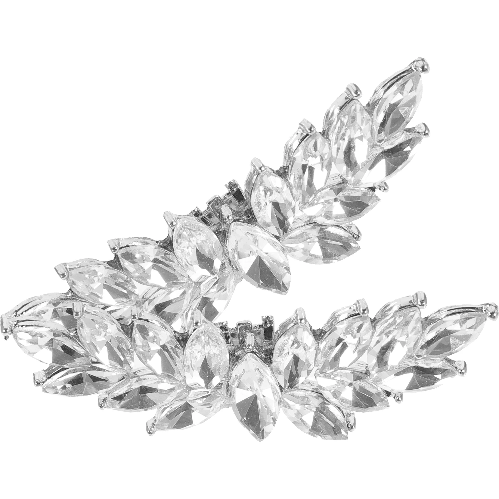 

Crystal Shoe Clips Rhinestone Buckles Wedding Decoration Durable Long Lasting Flats Boots S Pumps Instant Decor