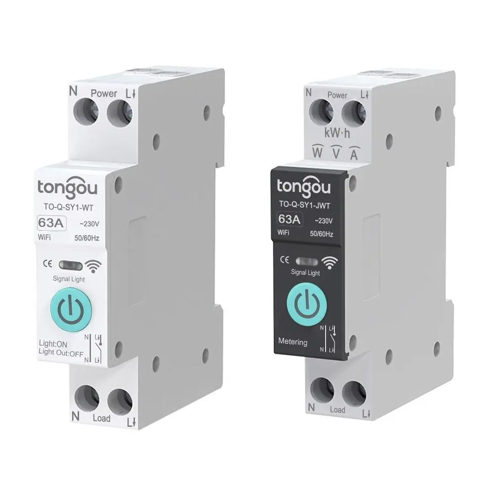 

1P 6A Smart Timer Switch 1P+N Multifunctional DIN Rail Switch Metering Overload Protection Smart Home Switch Remote Home Control