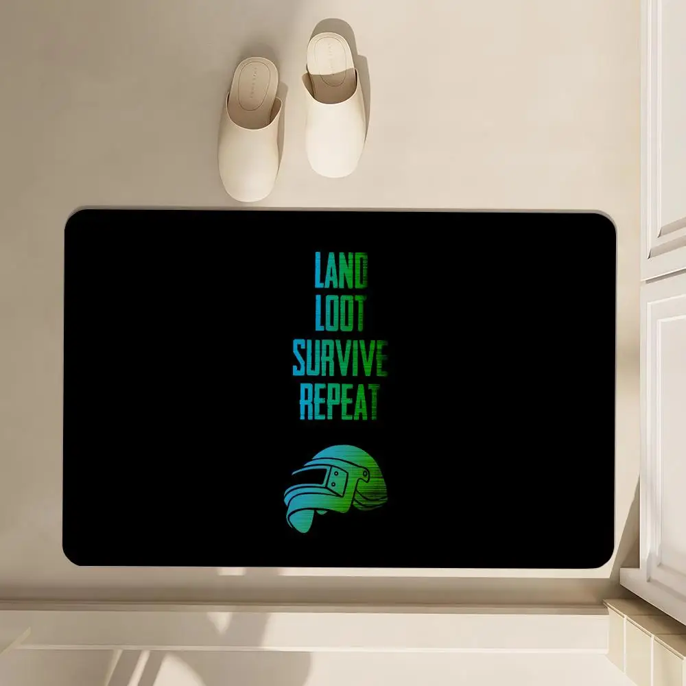 

P-PUBG Floor Mat Soft Diatom Bathroom Absorbent Floor Mat, Toilet Of The Bathroom, Household Floor Mat, Door Mat Carpet