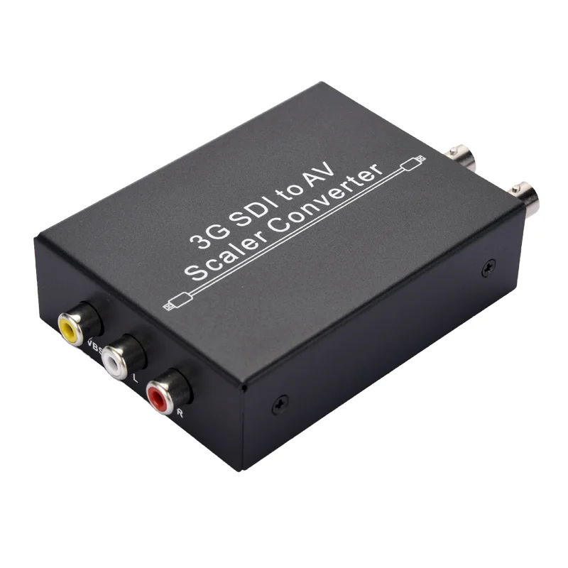 3G SDI to AV Scaler Converters HD SDI to Analog AV TV adapter with SDI loop out,support 3G SDI ,HD SDI ,Professoinal 1Pcs