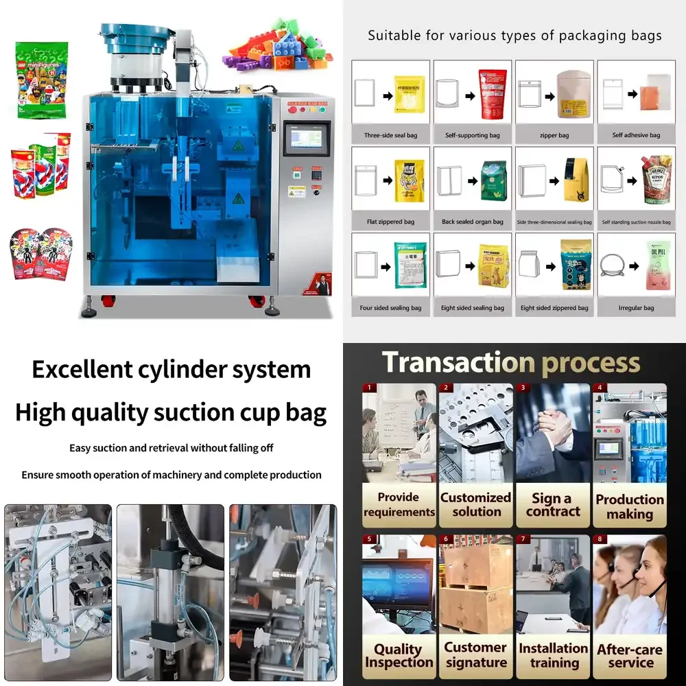 Multifunctional High Speed Building Plastic Small Toys Prefabricated Zipper Bag Counting Sealing Filling Packaging
