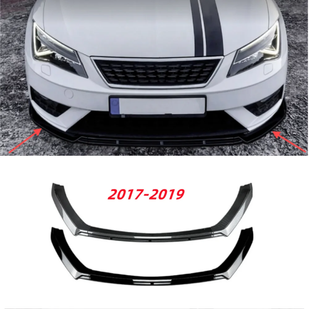 

For2012-2019Seat Leon3 MK3 5F ST SC TDI TSI передний бампер передняя губа подбородок спойлер диффузор переключатель защитная панель тела 3 шт.