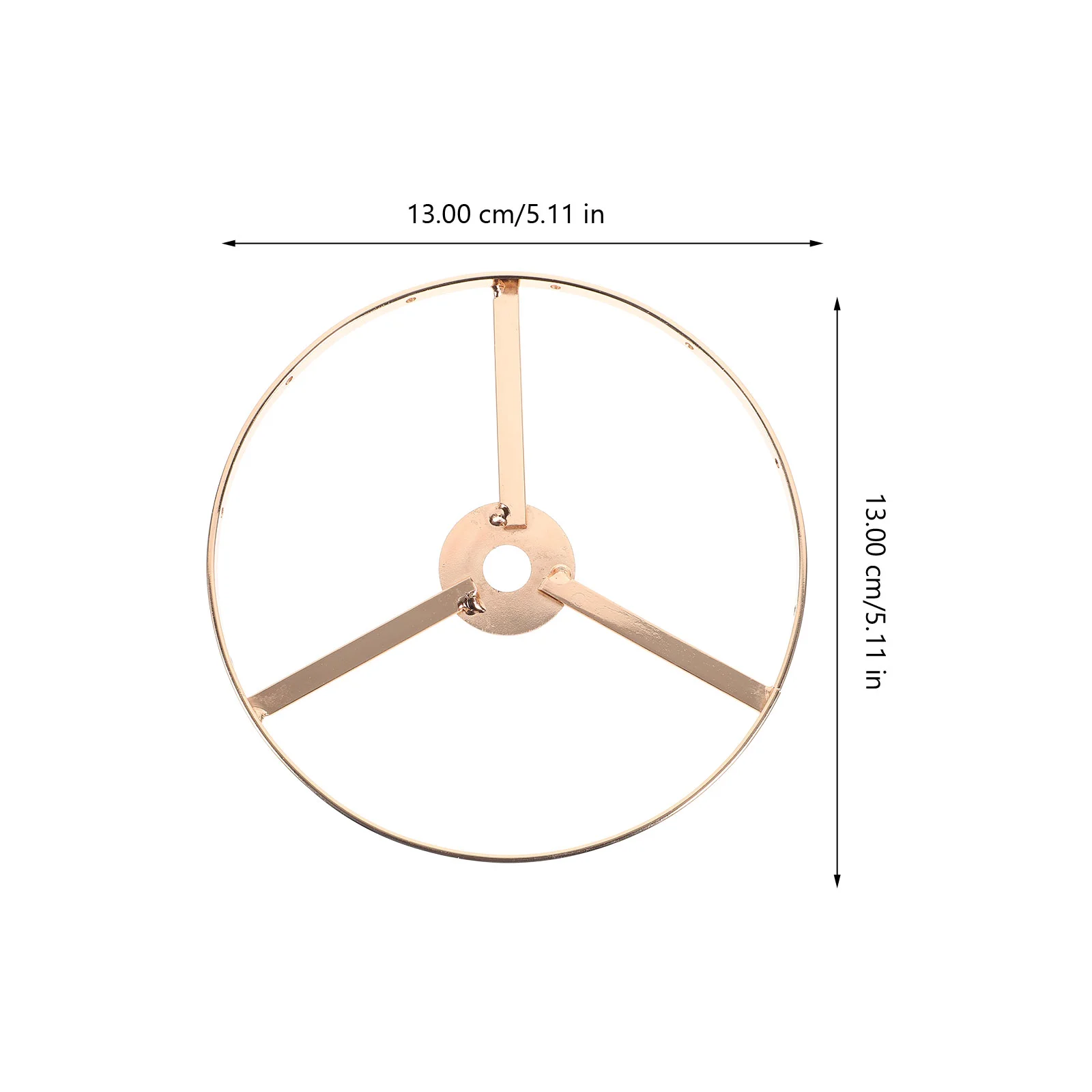 1PC E27 Lampshade Frame 13cm Diameter Iron Chandelier Accessory for Table Floor Home Pendant Projects Rust for