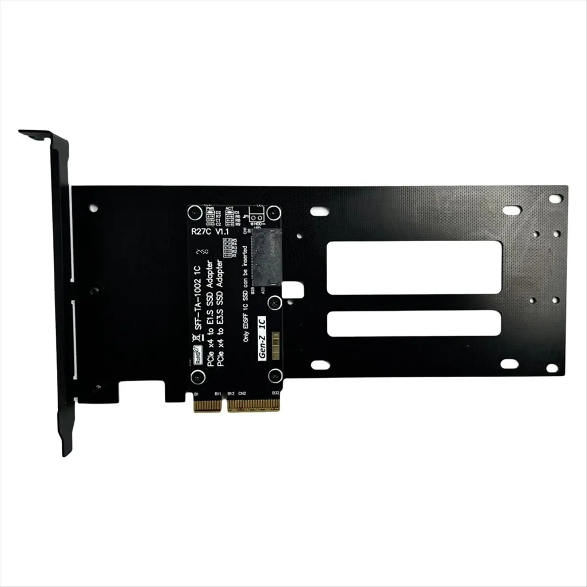 DT77 PCIe 5.0 X4 to E1.S/E3.S SSD Hard Disk Adapter Card PCI-E Gen5.0 4X to E1.S/E3.S (SFF-TA-1002) Hard Drive SSD Adapter