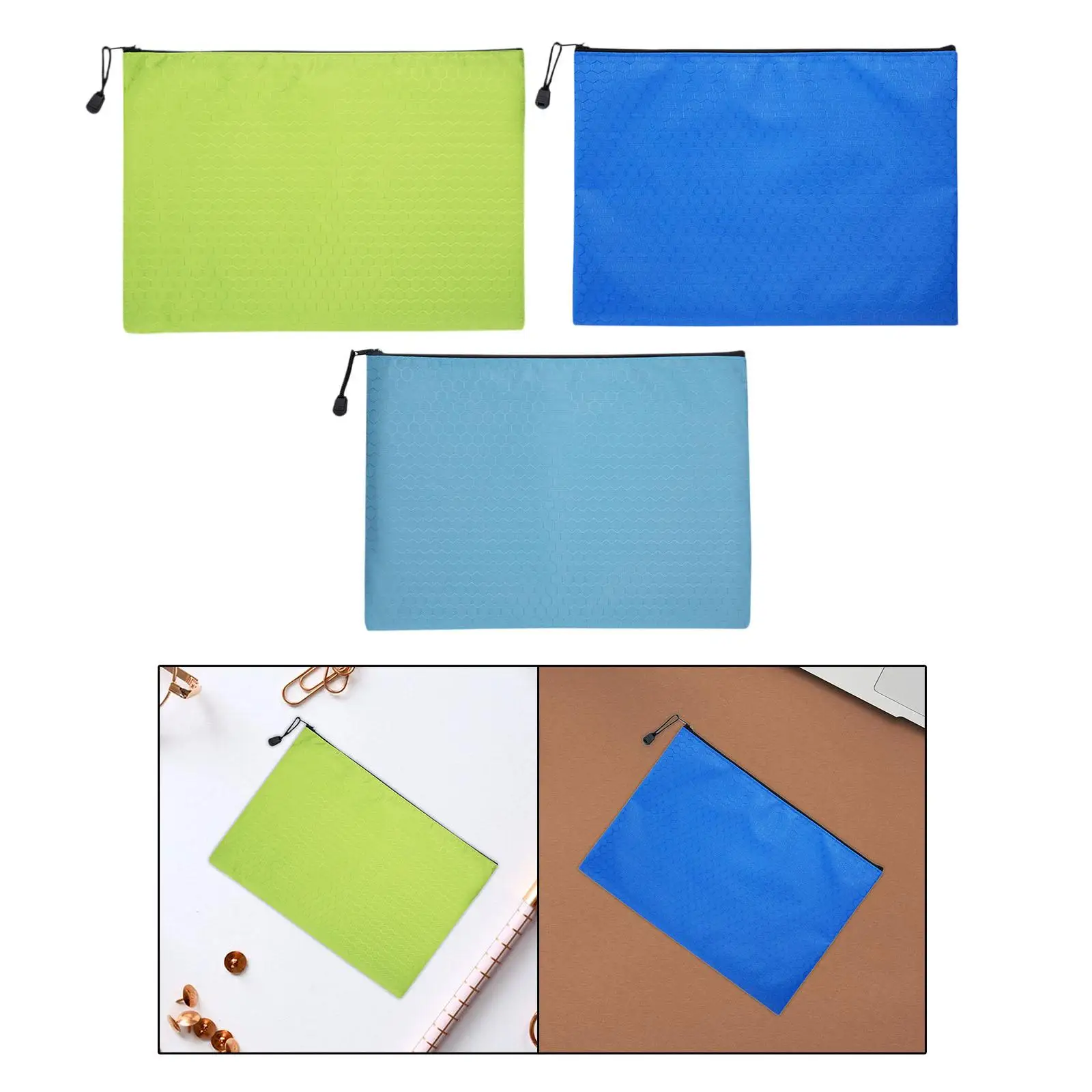 Folder Organizer Pouch A4 Zipper File Bag for Travel Organizing Storage