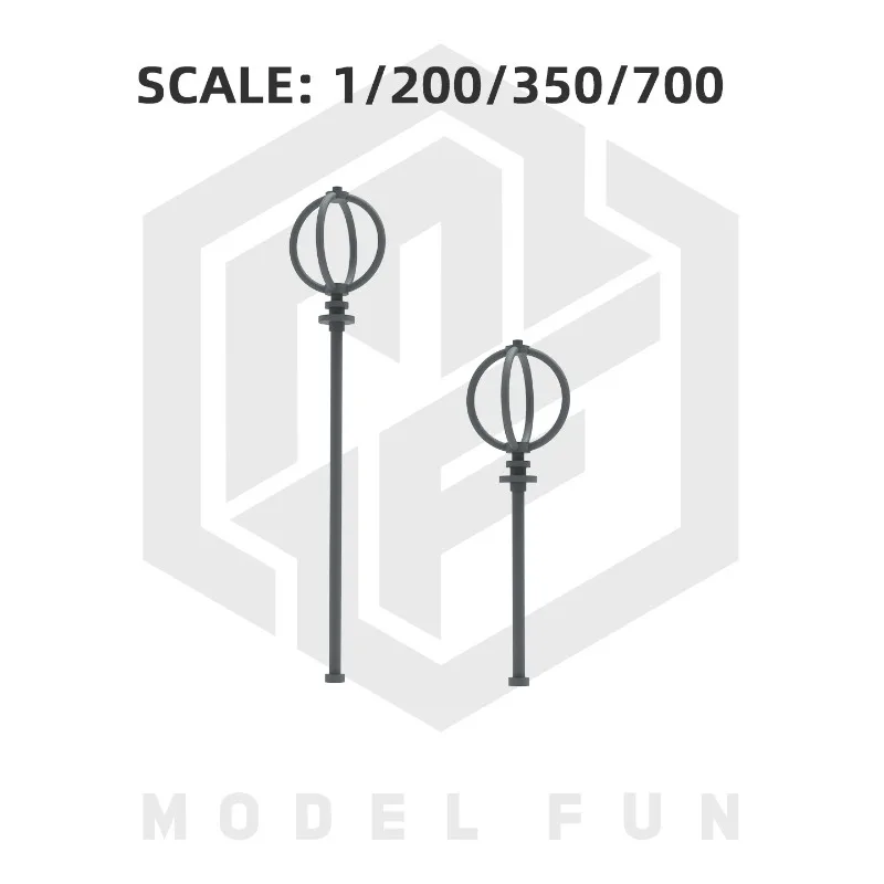 Ship Direction Finder Antenna High Precision 3D Printed Resin Parts 18 Sets Multi Size Warship Model Detail Upgrade Accessories