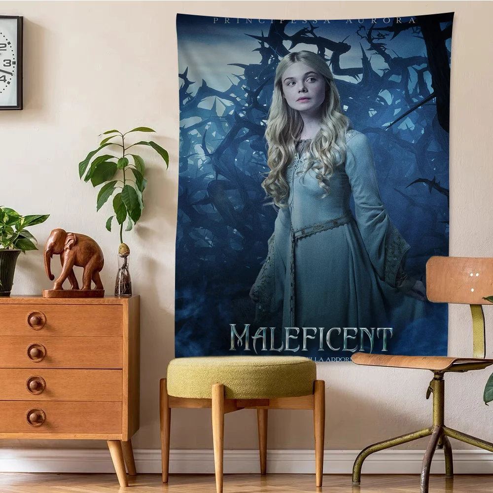 M-Maleficents Anime Tapestry Art Science Fiction Room Home Decor Wall Art Decor