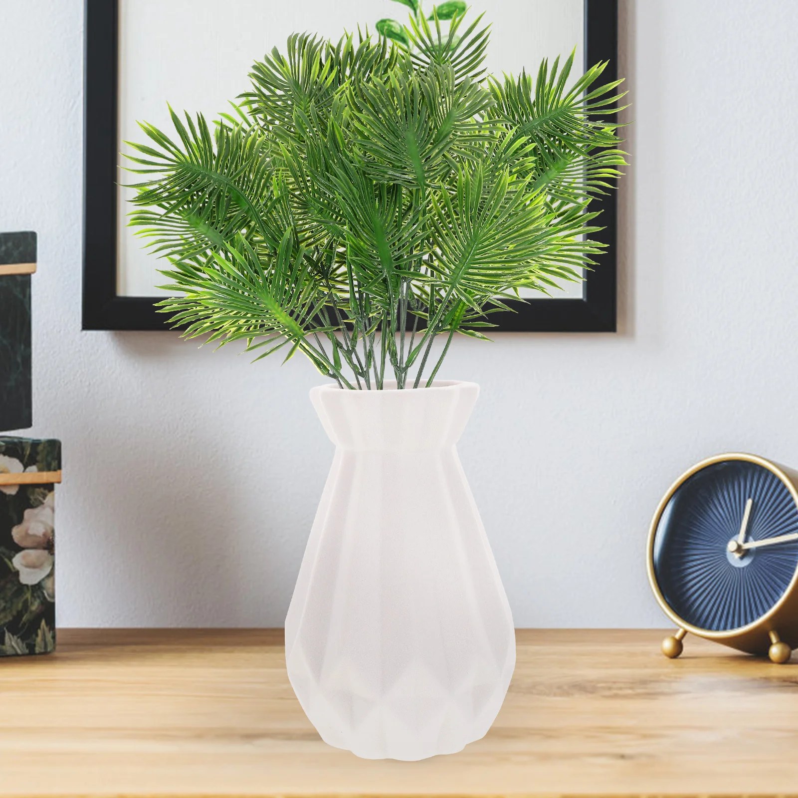 2 шт., имитация листьев Chrysalidocarpus Lutescens, искусственные зеленые растения, домашний стол, свадьба, Гавайская вечеринка, украшение, реалистичное