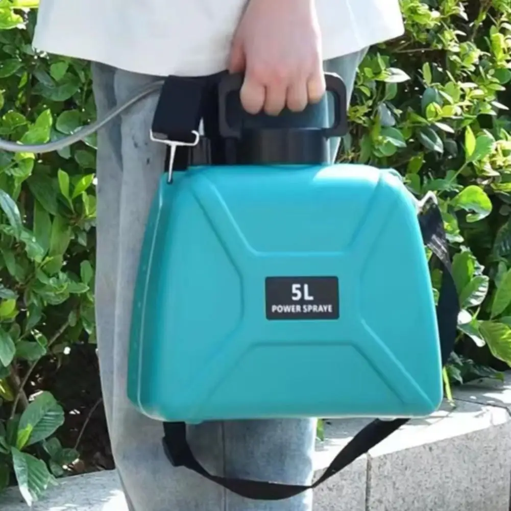 Handheld Electric Sprayer Rechargeable Garden Watering Can Disinfection Pesticide Spray with 3 Nozzles Visible Water Line