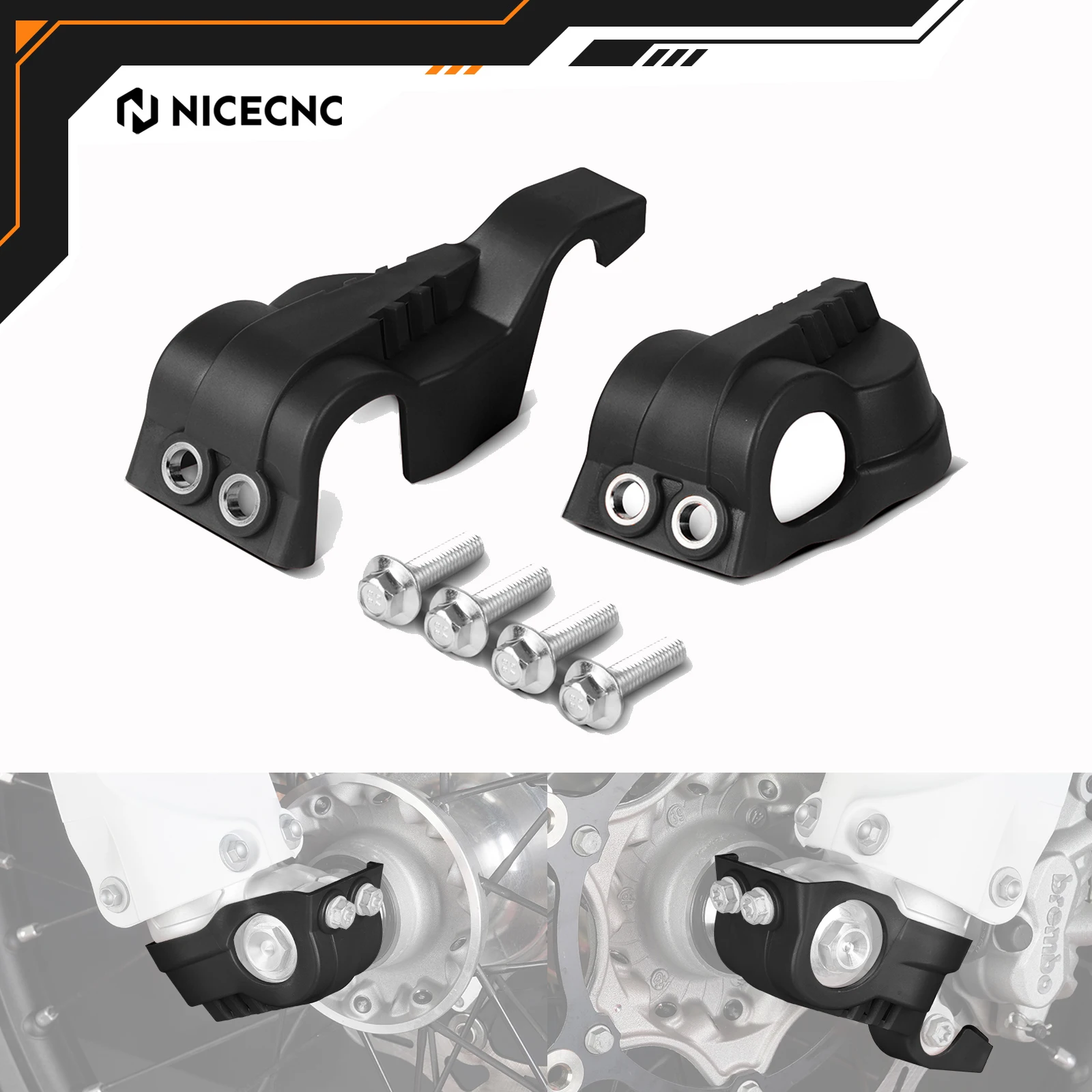 

NICECNC For Husqvarna TE300 TE 300i TE250i FE350 FE450 FE501 TE250 FE250 TX300 TC125 TC250 2016-2024 Lower Fork Leg Shoe Guard