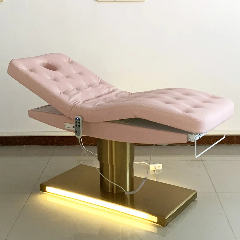 Beauty Salon Stretcher Pedicure Chair Foot Spa Folding Massage Table Bed Professional Chiropractic Massage Bed Barber Chairs