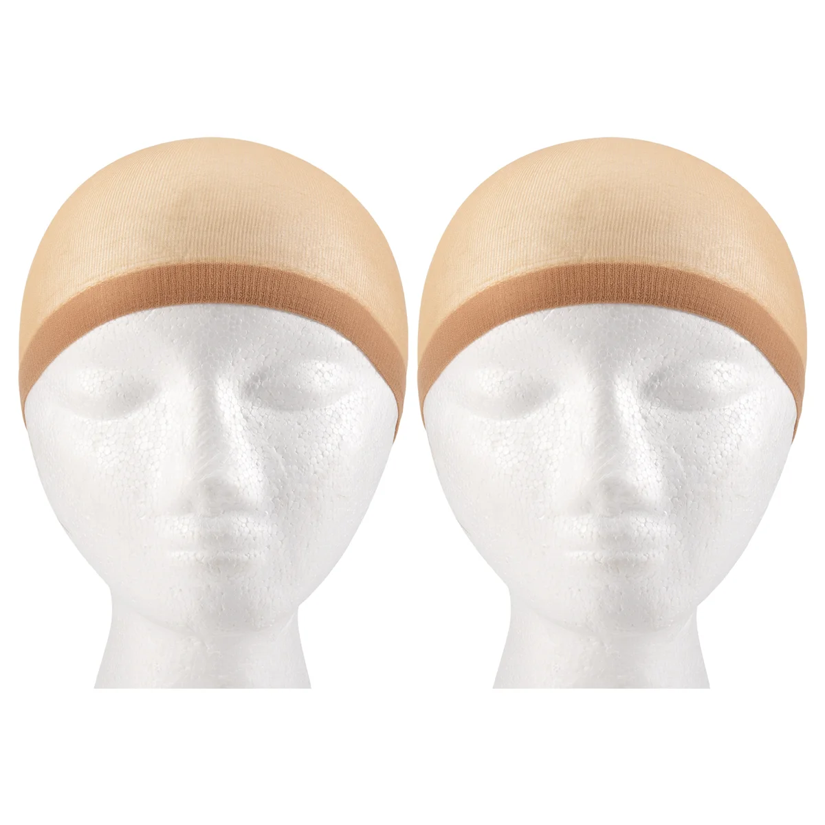 Deluxe Wig Cap Hair Net For Weave 2 Pieces/Pack Hair Wig Nets Stretch Mesh Wig Cap For Making Wigs Free Size(Skin tone)