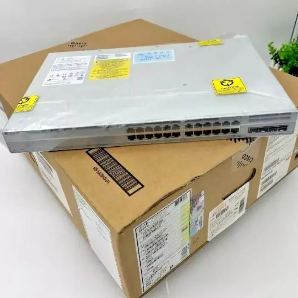 C9200L-24T-4X-E Cisco New C9200L 24 Port Layer 3 Managed Gigabit Port 4x10G SFP+ Stackable Enterprise Switch C9200L-24T-4X-E