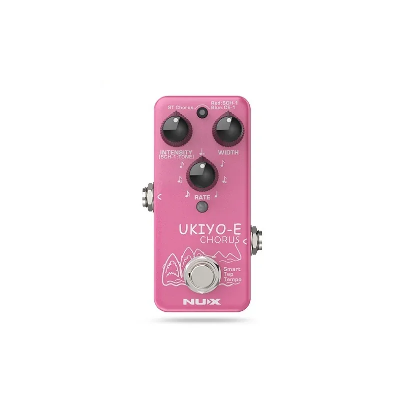 Nux NCH-4 Ukiyo-E guitarra mini pedal de coro com 3 tipos de coro sinal seco analógico baixo ruído e atraso zero