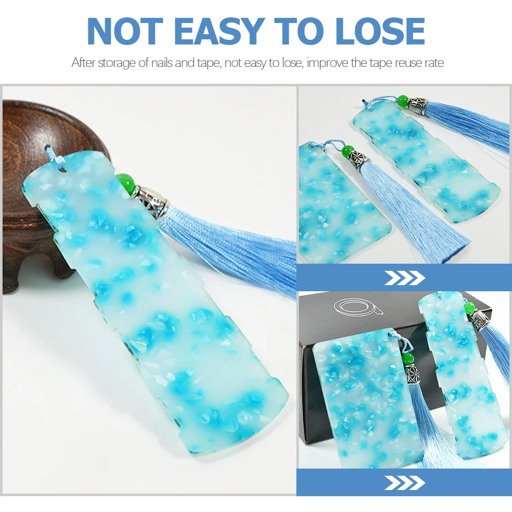 

2 Pcs Guzheng Nail Plate Practical Storage Board Durable Boards Accessories Exquisite Pipa Holder Acrylic Creative Gift