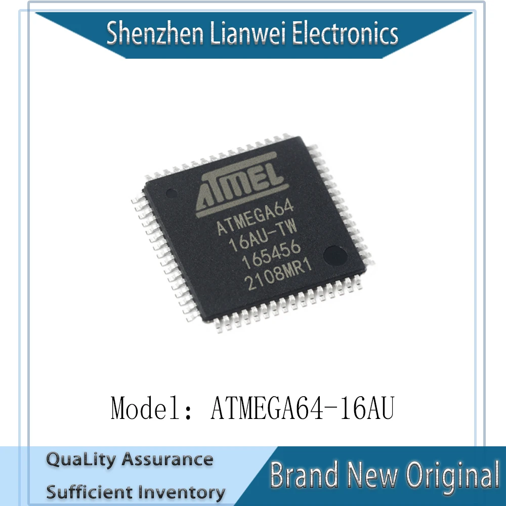

100% New Original ATMEGA64 ATMEGA64-16AU IC MCU Chipset TQFP-64
