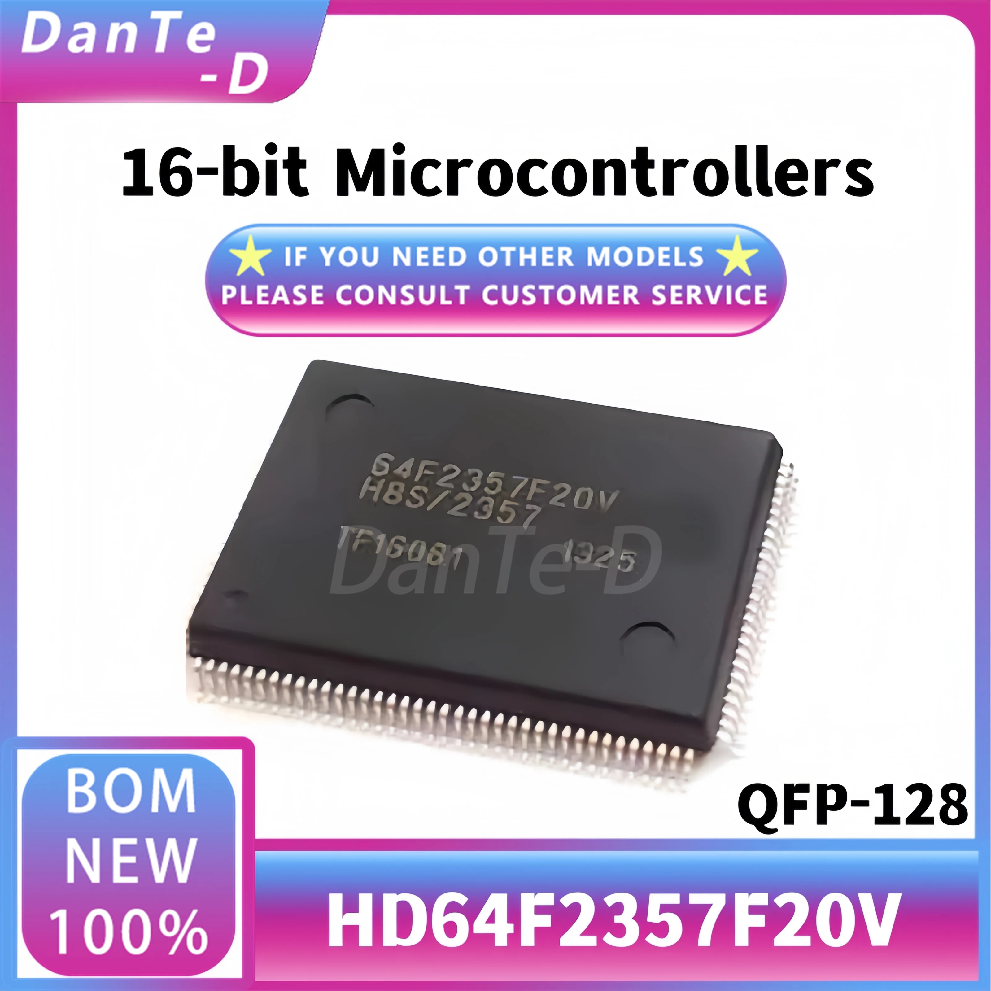 

HD64F2357F20V QFP-128 64F2357F20 16-bit microcontroller IC original authentic