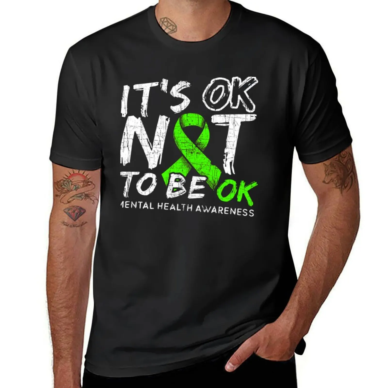 

It_s OK Not To Be OK - Mental Health Awareness Month T-Shirt summer top aesthetic clothes quick-drying vintage mens clothing