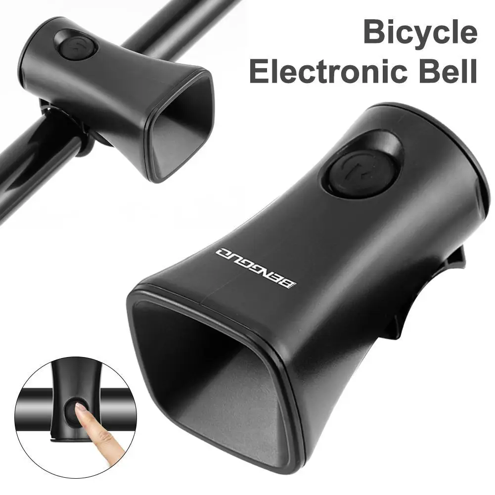 Bicycle Electronic Bell 120 Decibels Loud Warning Sound Rechargeable Bell I8U1