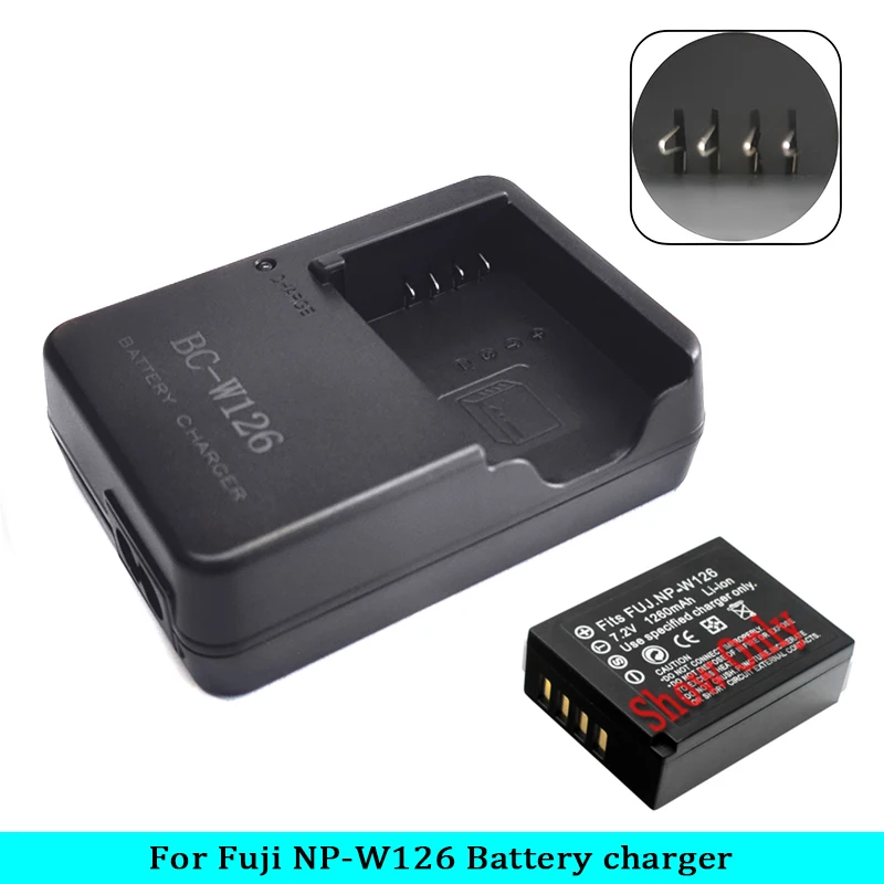 Fuji NP-W126S NPW126 FinePix X-Pro3,X-Pro2,X-Pro1,X-E1,X-E2,X-E3,X-H1,X-A1,X-T20,X-T1 카메라용 BC-W126 BCW126S 배터리 충전기