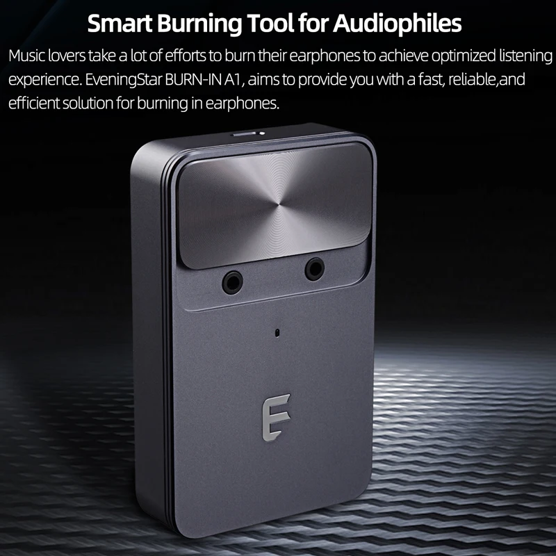أداة حرق EveningStar BURN-IN A1 Type C الذكية HiFi Audiophile مع مقبس 3.5 مم/2.5 مم /4.4 مم يدعم 6 سماعات أذن