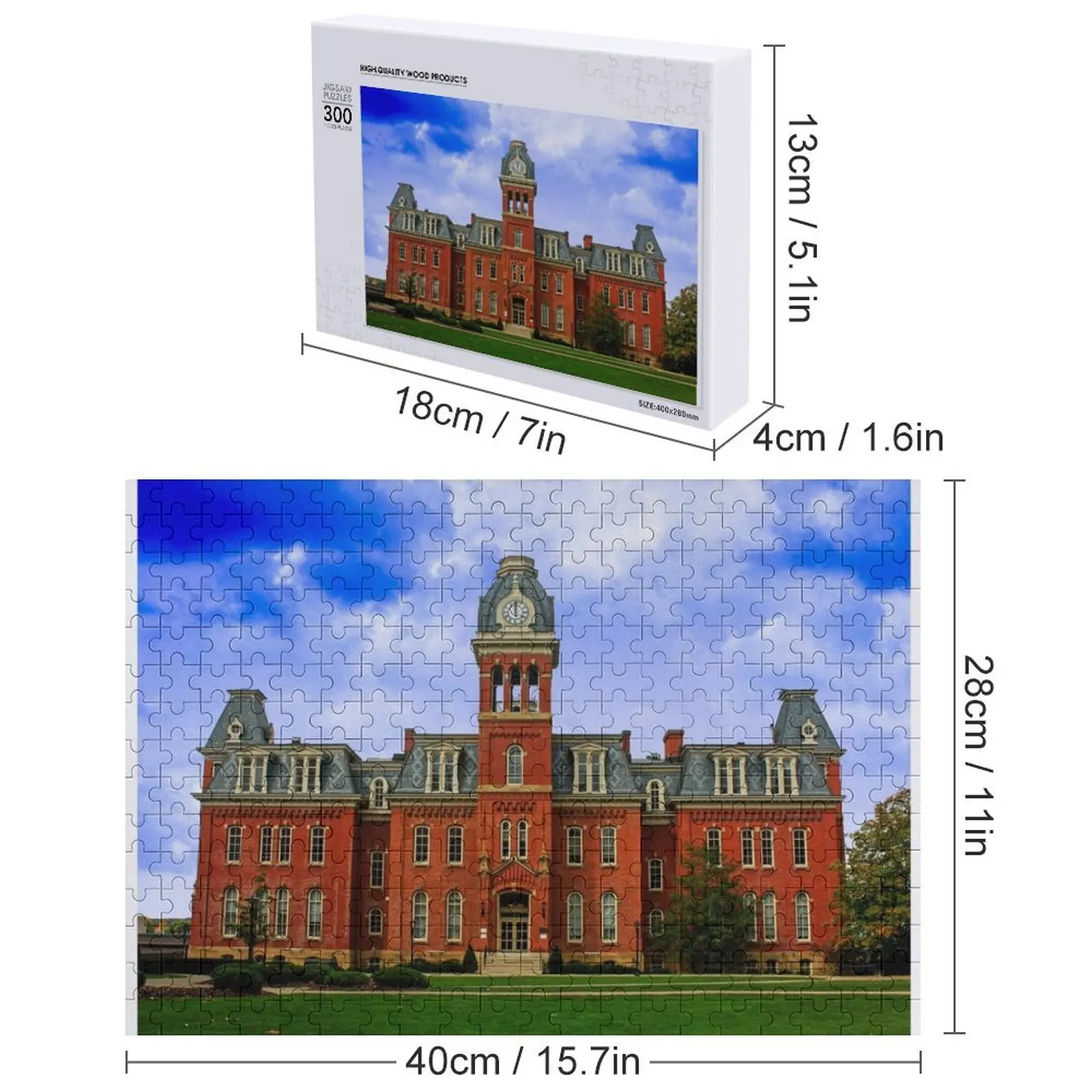 Rompecabezas Woodburn Hall Ideas de regalos personalizadas Regalo de foto personalizado Rompecabezas de nombre personalizado