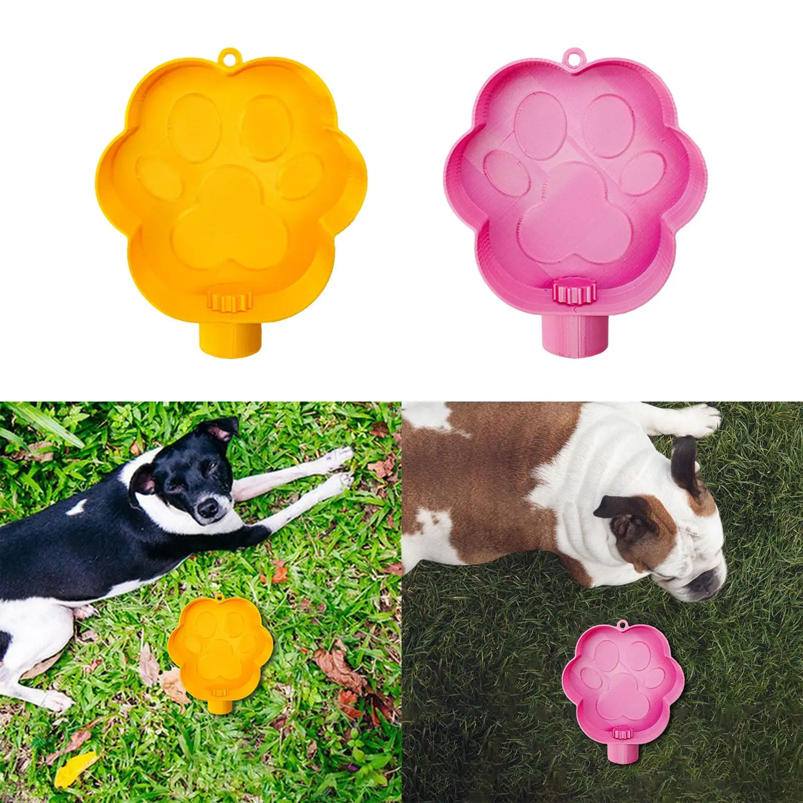 

Pet Water Bowl Tray Use with Bottle Leakproof Small Food Grade Portable Drinking Bowl for Travel Fishing Walking Outdoor