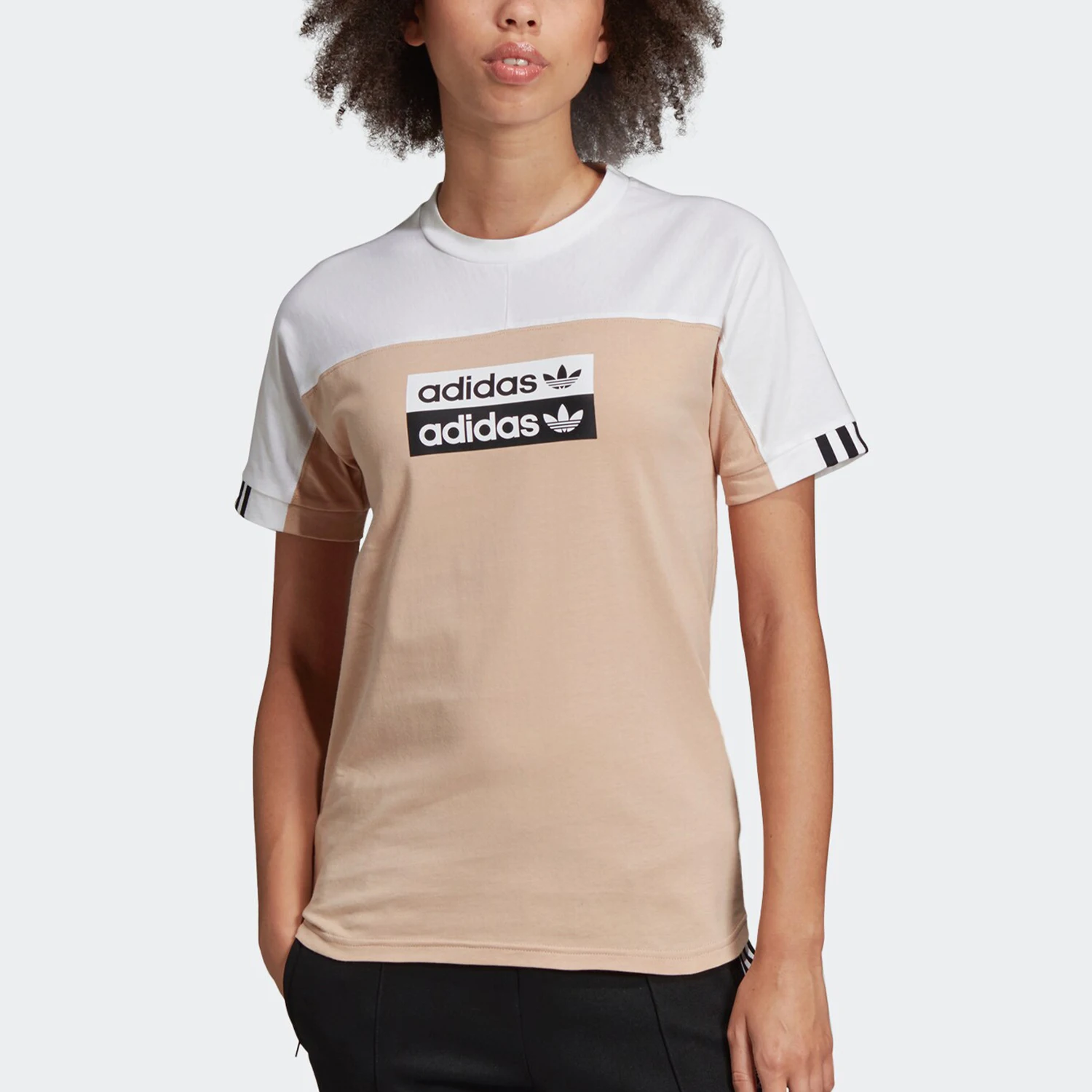 Adidas Authentic Originals Three Leaf Clover Women's Tee Round Neck Short T-Shirt FL0054