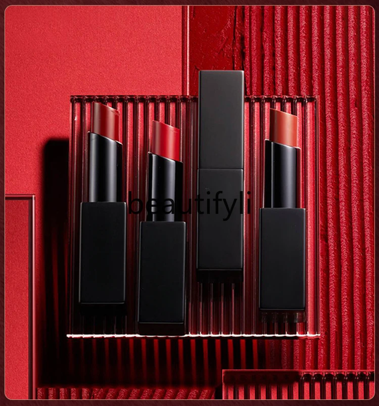 Velvet lipstick matte lipstick colored moisturizing and not easy to stick to cup eyeshadow blush