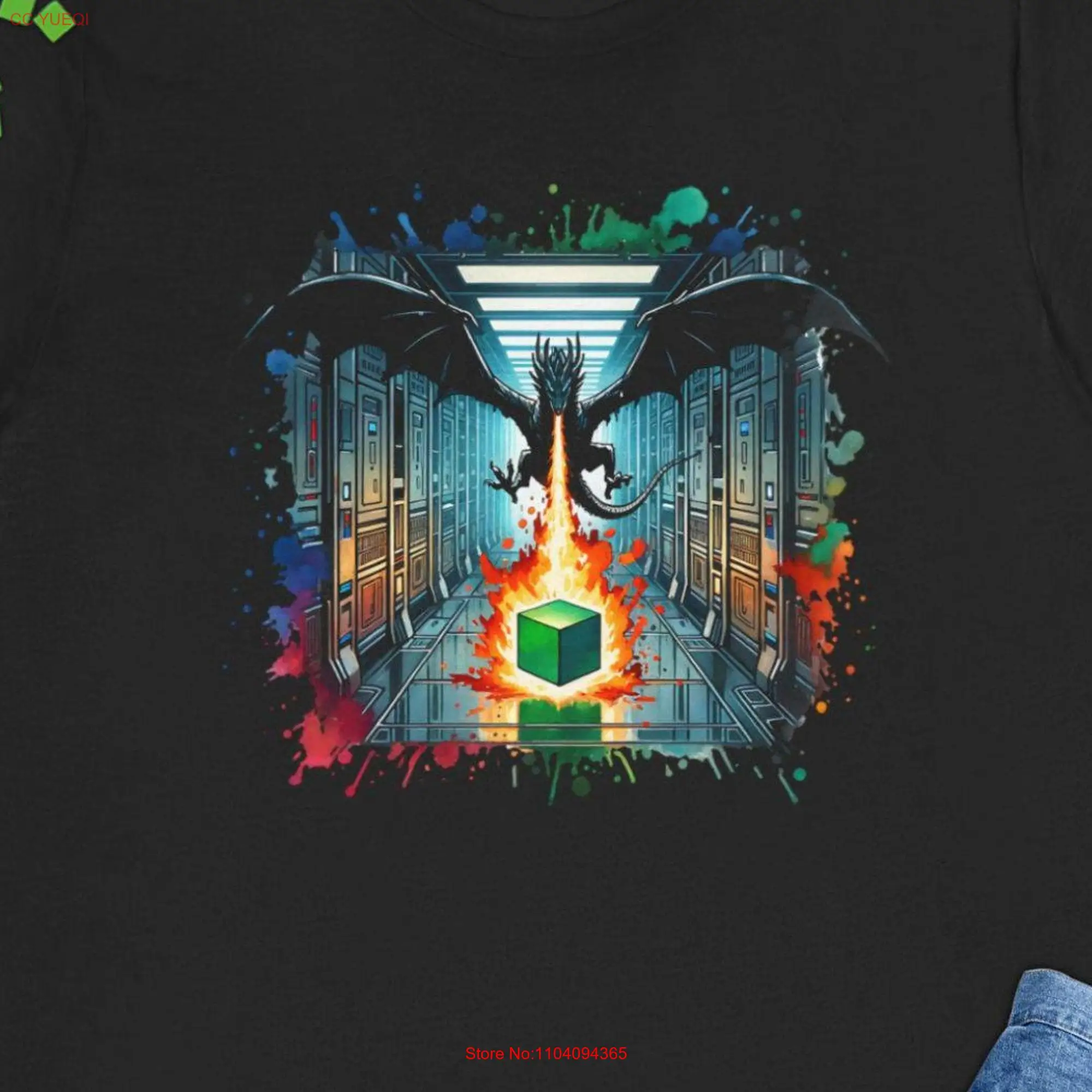 Dragon Attack Cube Clank in Space inspired board game Jersey T shirt XS 5X fan on night Unofficial art