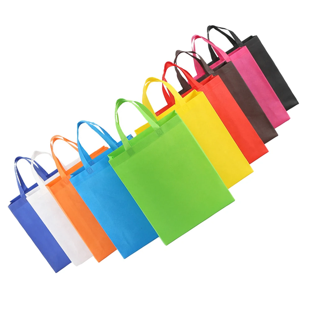 

30 PCS Eco Friendly Shopping Bag Recyclable Handbags Storage Tote Reusable Non-woven Portable