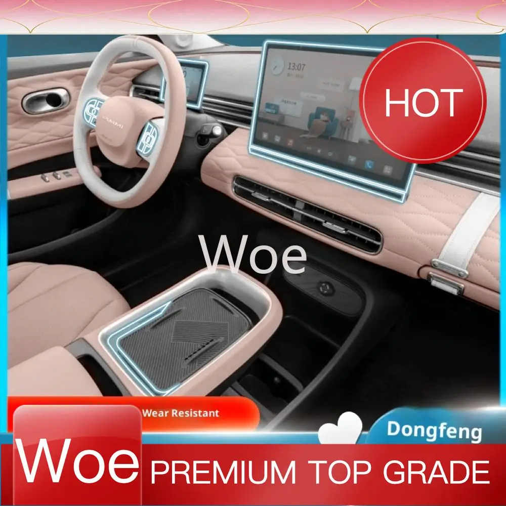 Woe For 2024-2025 Dongfeng Nano 01 TPU Protective Film, Pre-Cut Console & Paint Protection Cover, Complete Mini EV Modification