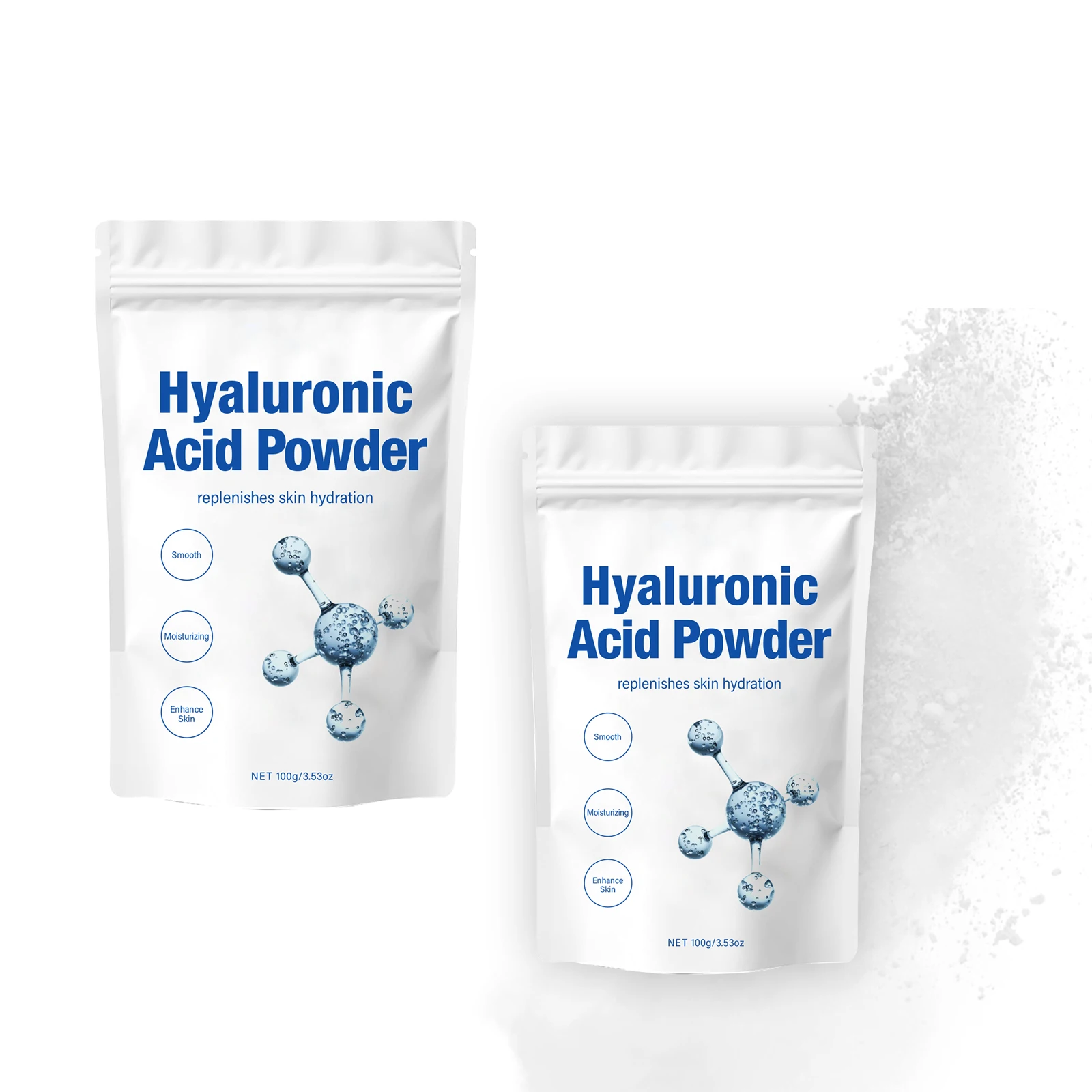 

2 шт., пудра с гиалуроновой кислотой, маска для лица, гладкие тонкие линии, ровный тон кожи, восстанавливающий барьер кожи, увеличивает эластичность, маска-пудра