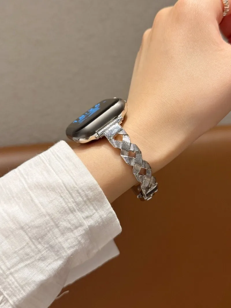 

Diamond studded metal compatible iWatch strap 38mm 40mm 41mm 42mm 44mm 45mm 49mm fashionable strap