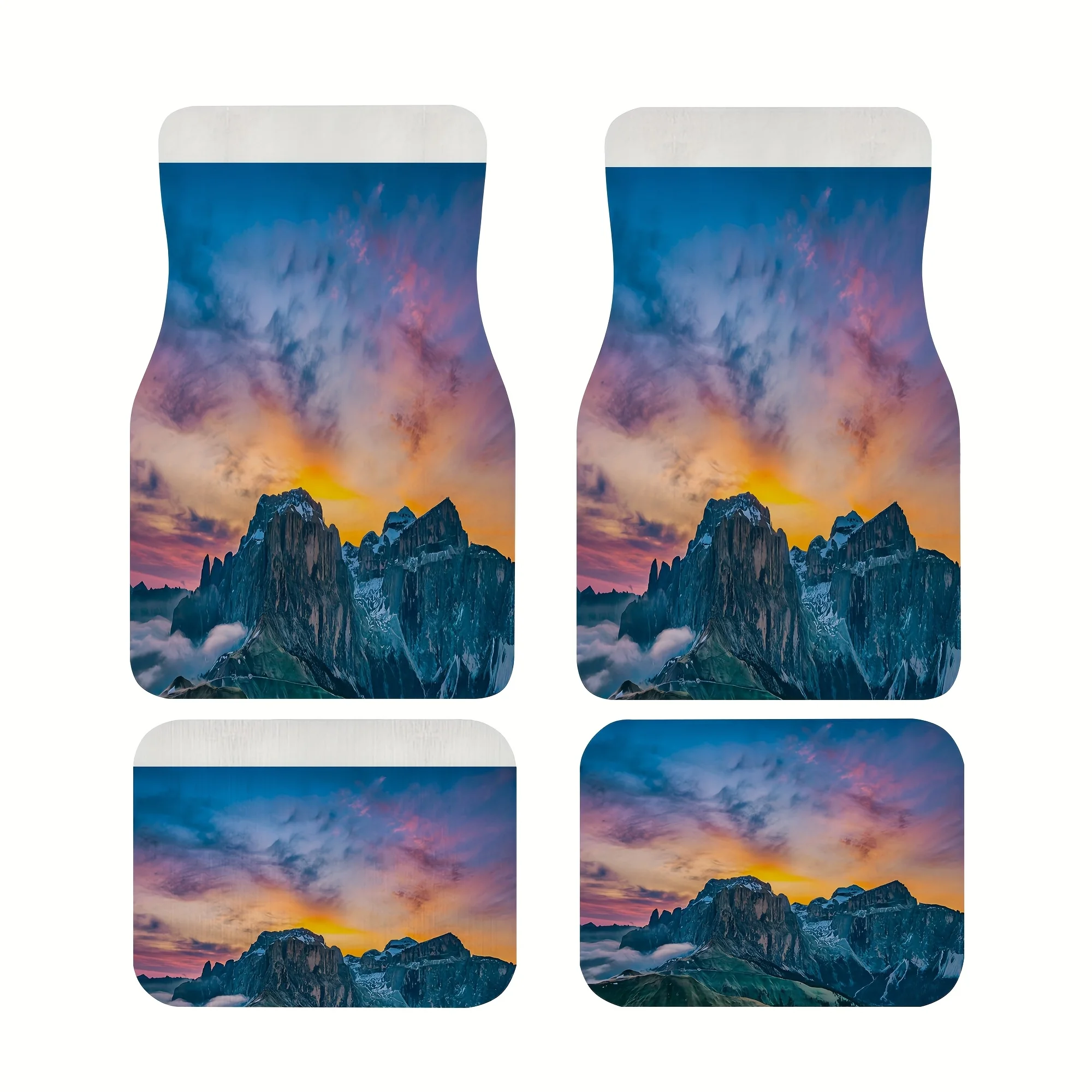

Scenic Natural Beauty Landscape Outdoor Car Mats 4/5pcs Set, All-Weather Interior Accessories For SUVs And Trucks