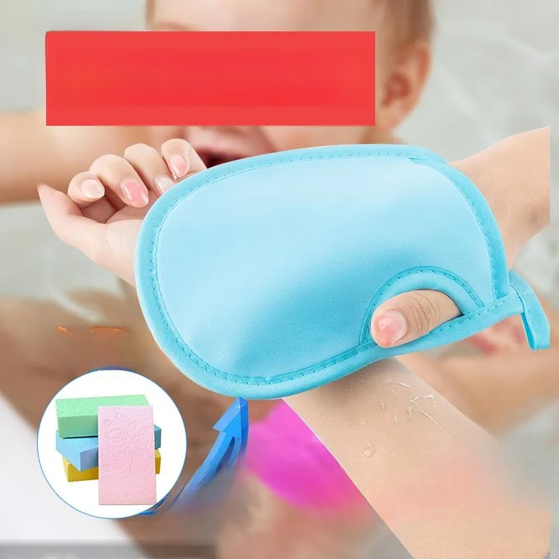 

Детская губчатая мочалка-рукавичка для домашнего использования, безболезненная, для мытья младенцев и детей, модель Fem