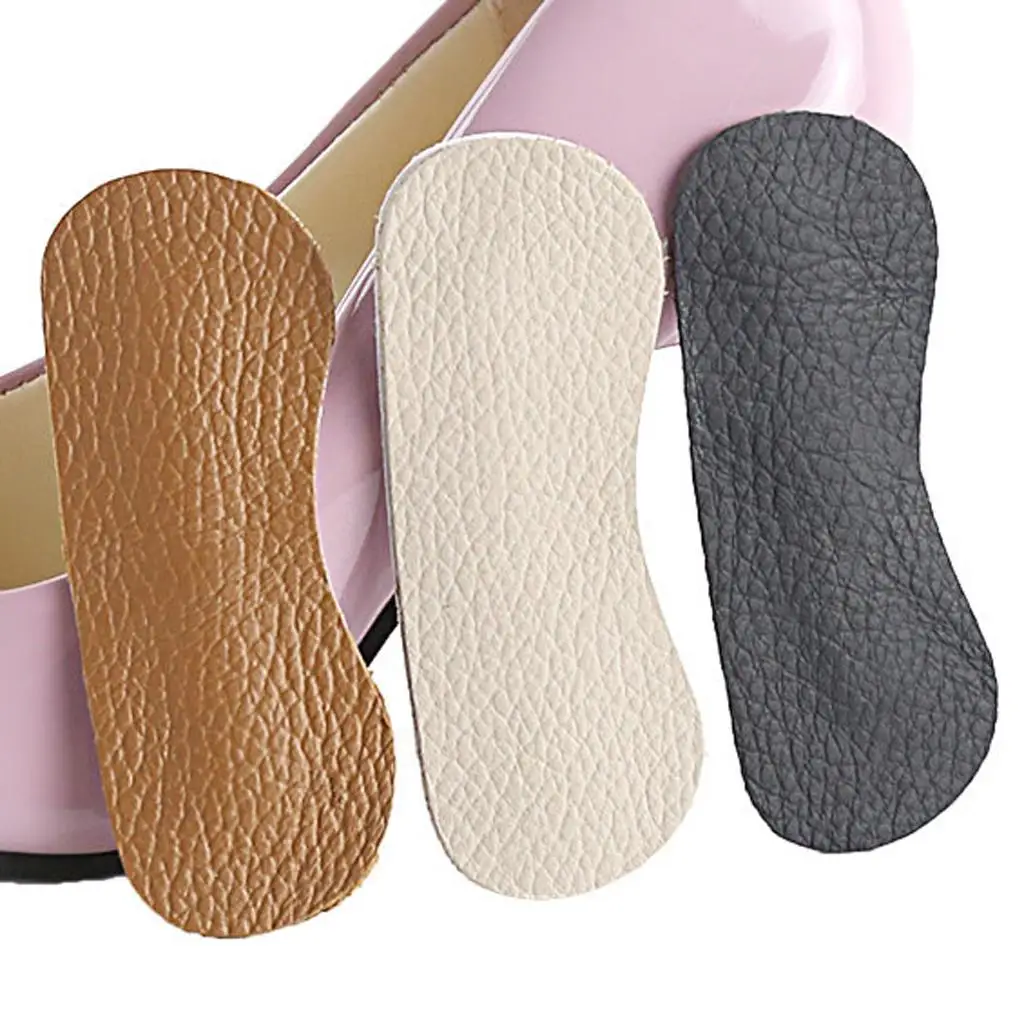 Heel Shoe Grips Liner Soft PU Leather Cushion Support Back Pad for Foot Care in New Shoes
