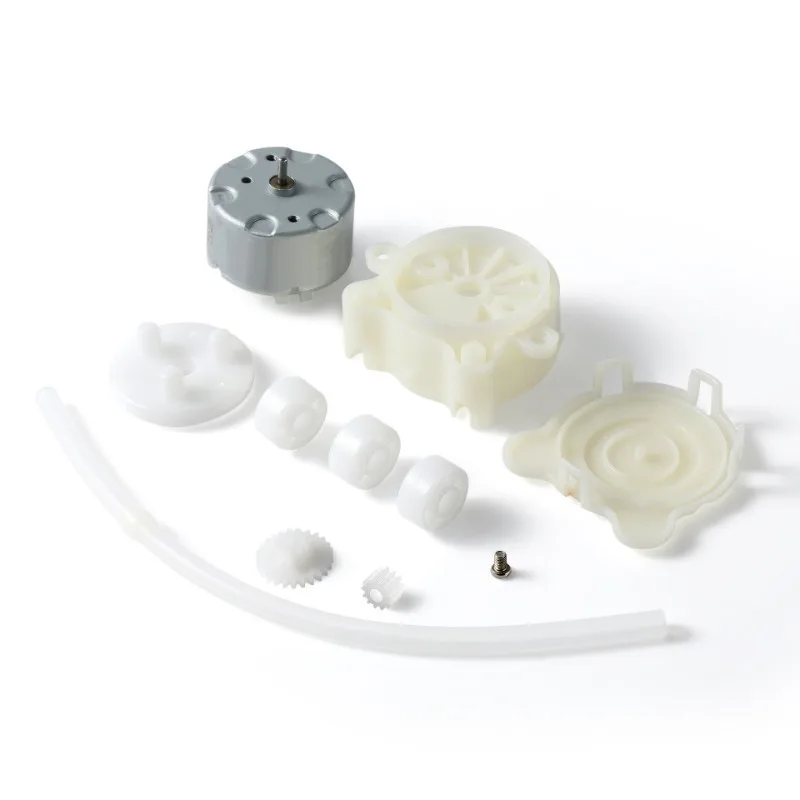 Micro Peristaltic Pump DC  6V Small 500 Geared Motor Mute Dosing Pump for Squeeze Liquid Water for Lab Ink Sampling Pump