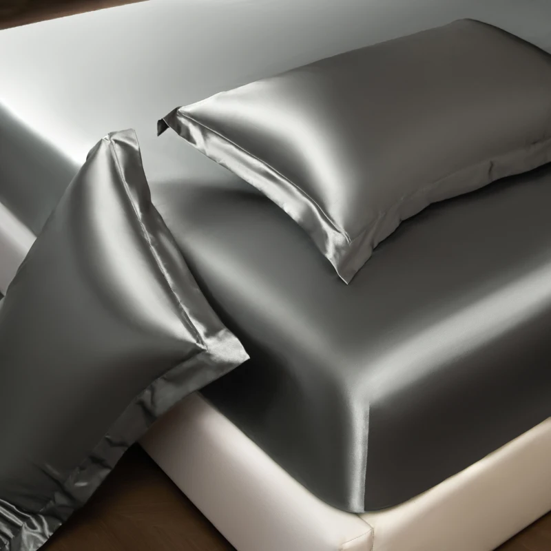 Solid Color Fashion Satin Fitted Sheet Rayon Mattress Cover with Elastic Band Bed Sheet for Bedding 140x200 160x200