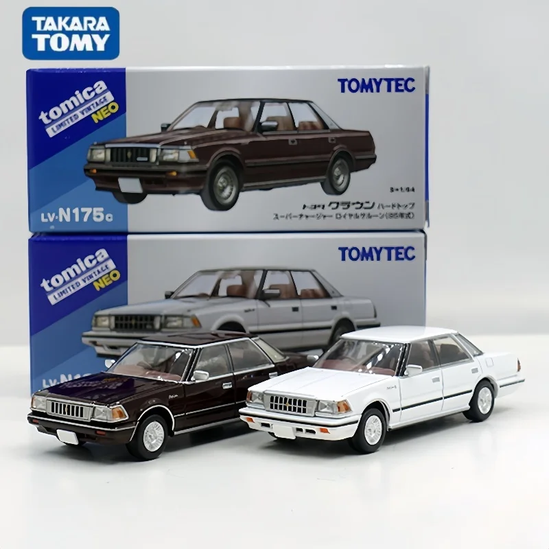 takara-tomy-tlv-n175c-199c-toyota-crown-1985-alloy-die-cast-miniature-simulation-car-modelcollectible-decorative-item-in-stock