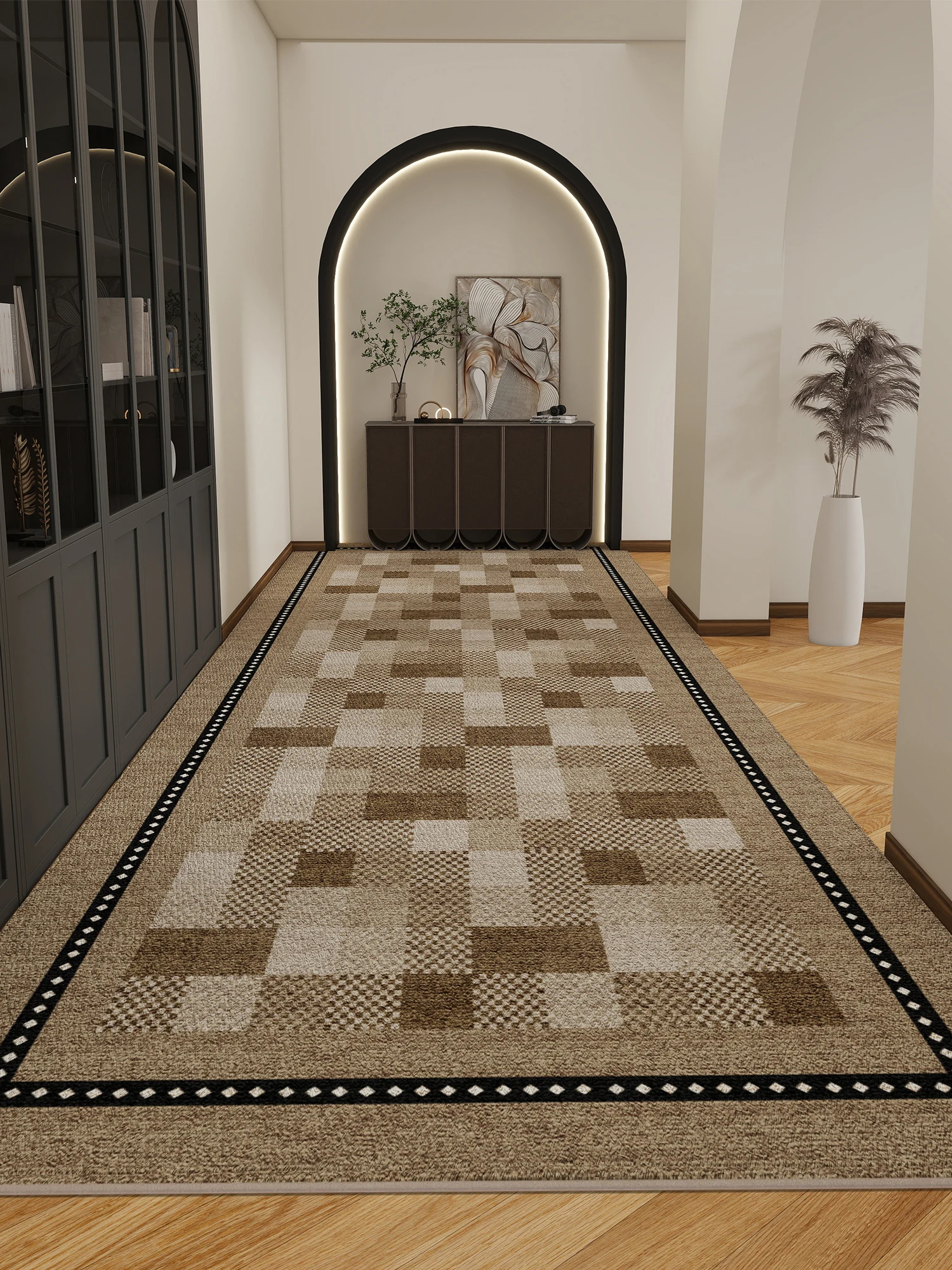 

Luxury Hotel Sle Corridor Carpet Cusizable Long Rectangle Home Entrance Mat Bedroom Living Room Anti-Slip Soundproof