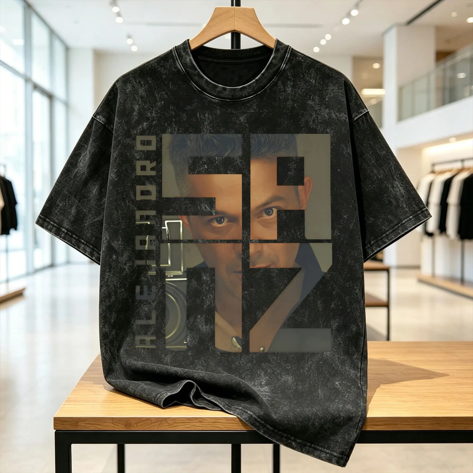 Vintage Washed T Shirt Alejandro Sanzs Cotton T-Shirts Spanish 2026 Tour Fashion Tshirt for Men Beach Awesome Printed Clothing